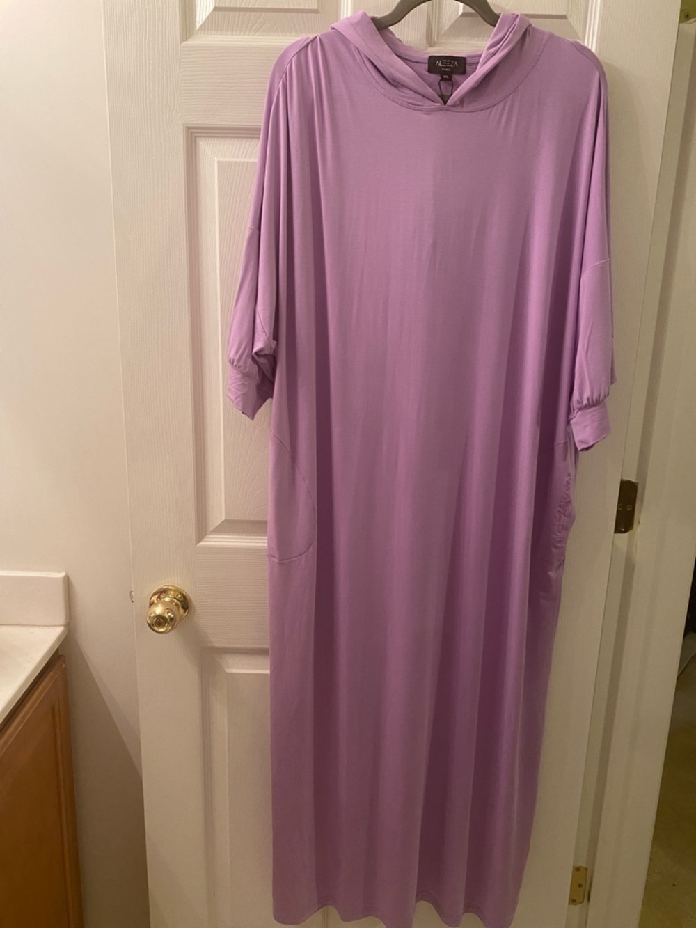Aleeza Paris Lavender Maxi Hoodie Dress - Picture 1 of 7